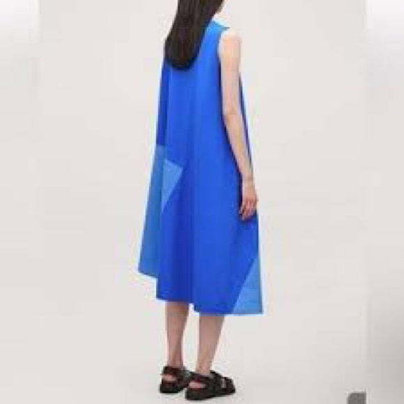 COS Asymmetrical Color Block Swing Dress - Picture 4 of 5